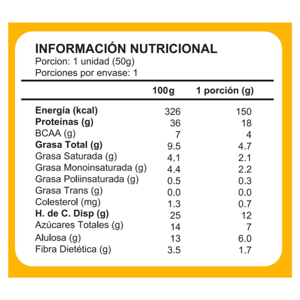Barra JUST PROTEIN chocolate crunch - Imagen 3