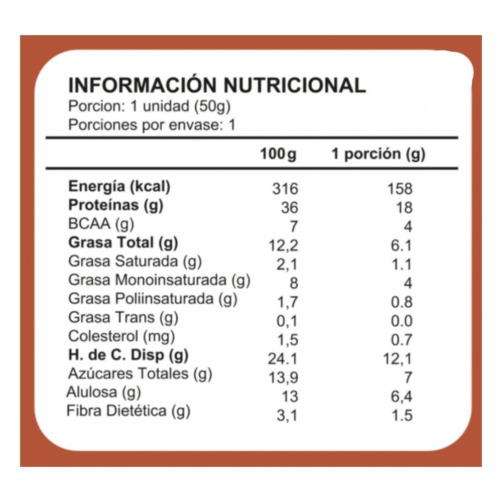 barra just protein chocolate avellana - Imagen 3