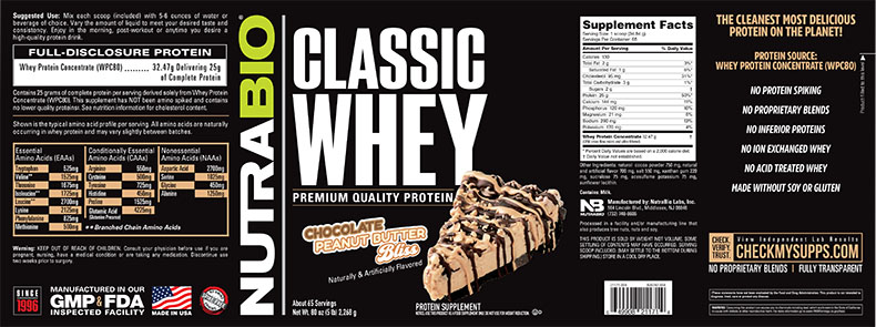 Proteina whey nutrabio 5 LBS chocolate
