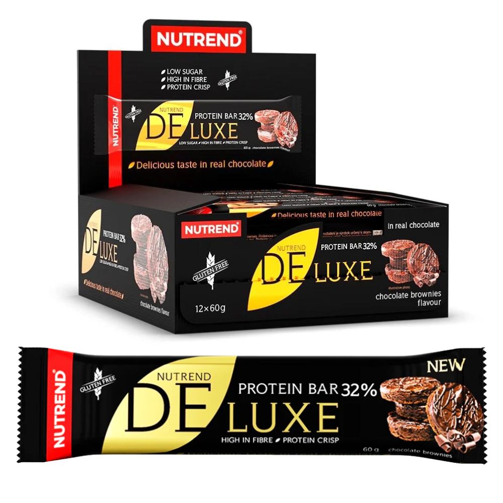 Protein bar deluxe chocolate brownies x12 unidades
