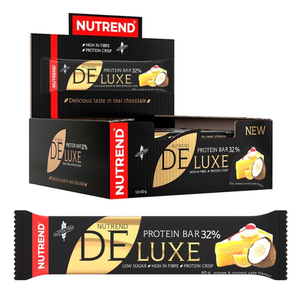 Protein bar deluxe orange coconut x12 unidades