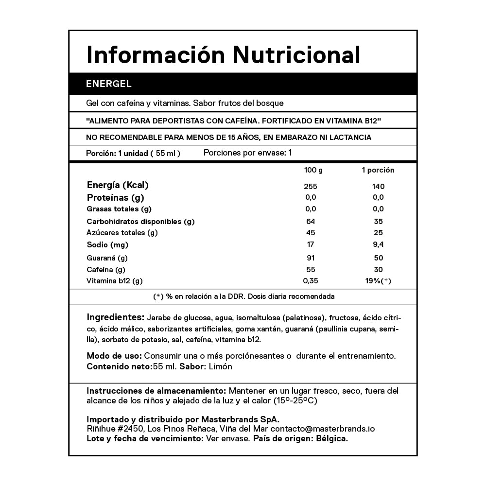 Mix 6 Geles Energéticos Energel de 55 ml. - Imagen 5