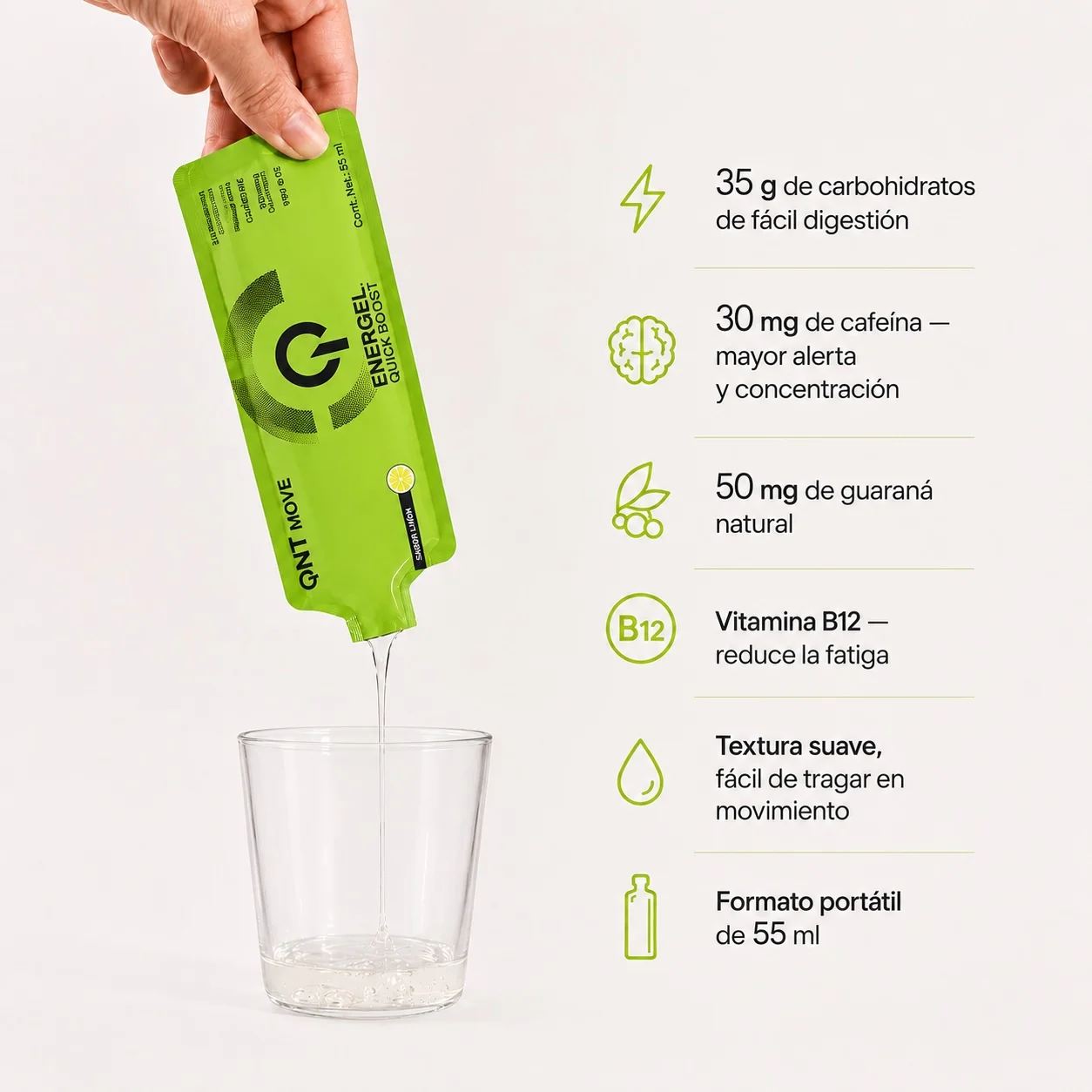 Caja de 25 Geles Energéticos Energel LIMÓN 25x55 Ml - Imagen 3