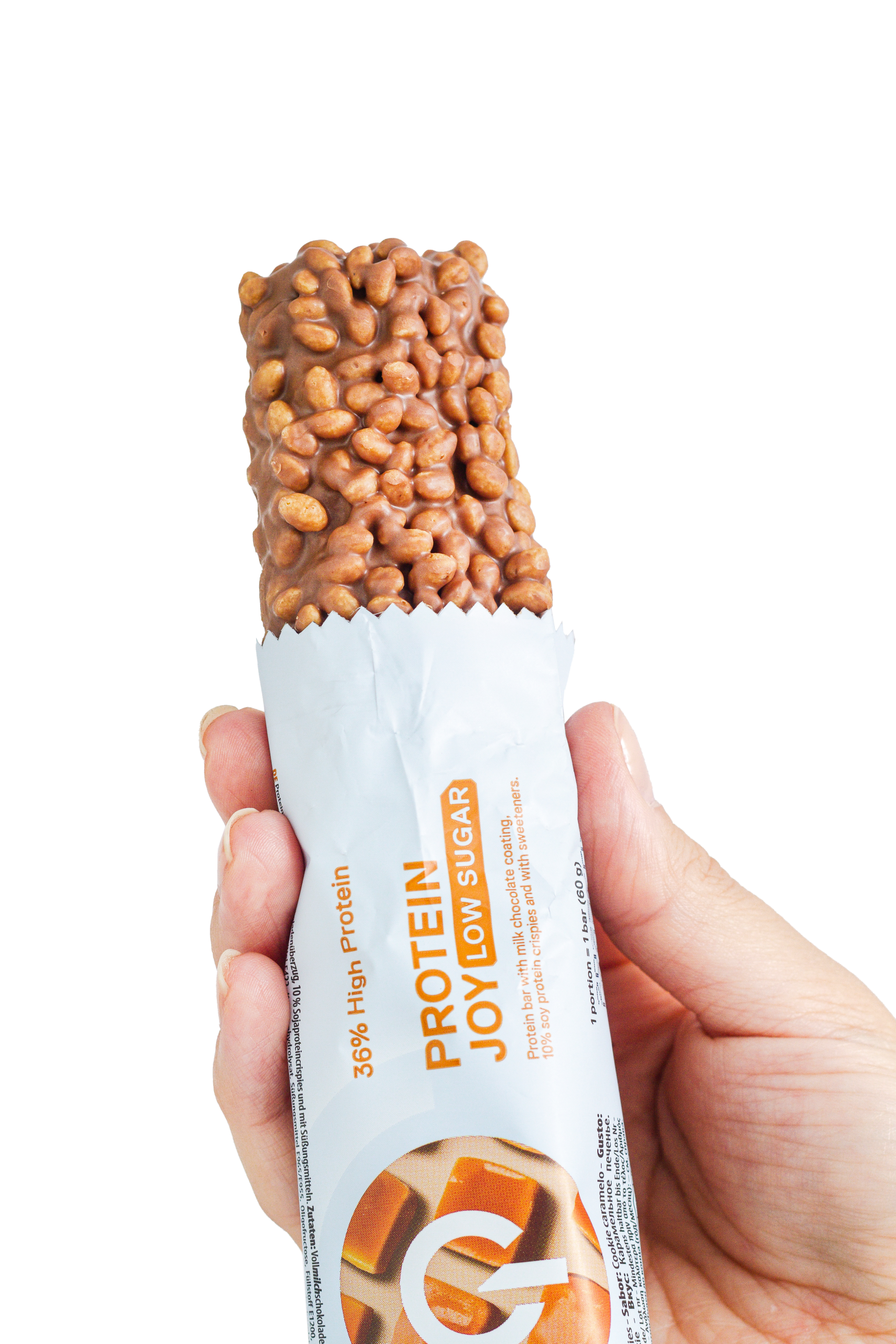 Caja de 12 Barras de Proteína Joybar CRUNCHY CARAMEL 12x60 grs - Imagen 2