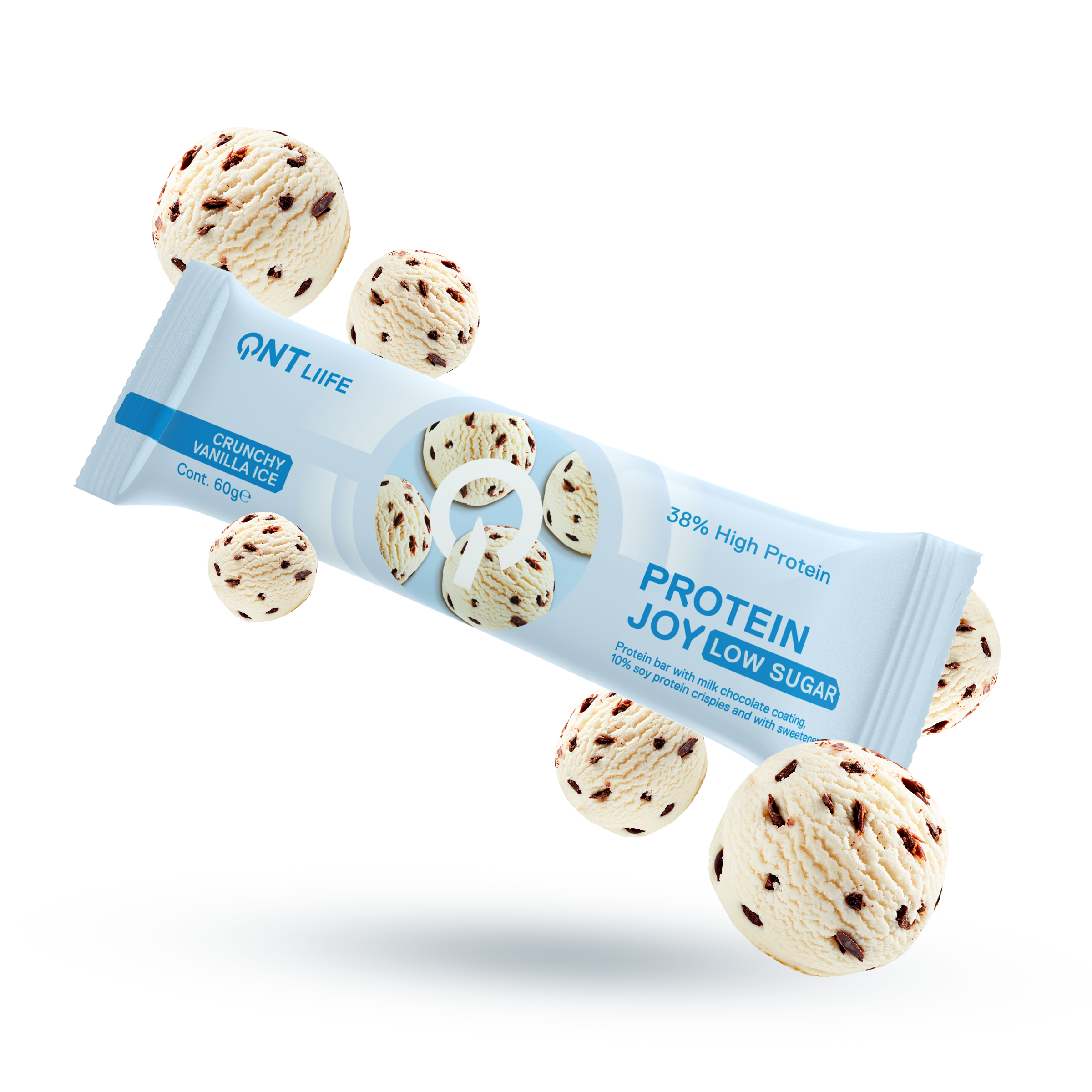 Caja de 12 Barras de Proteína Joybar VAINILLA 12x60 grs - Imagen 3