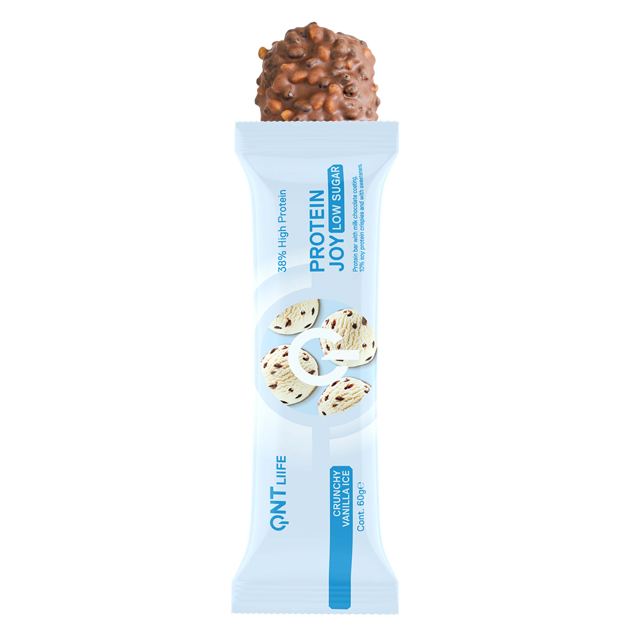 Caja de 12 Barras de Proteína Joybar VAINILLA 12x60 grs - Imagen 2