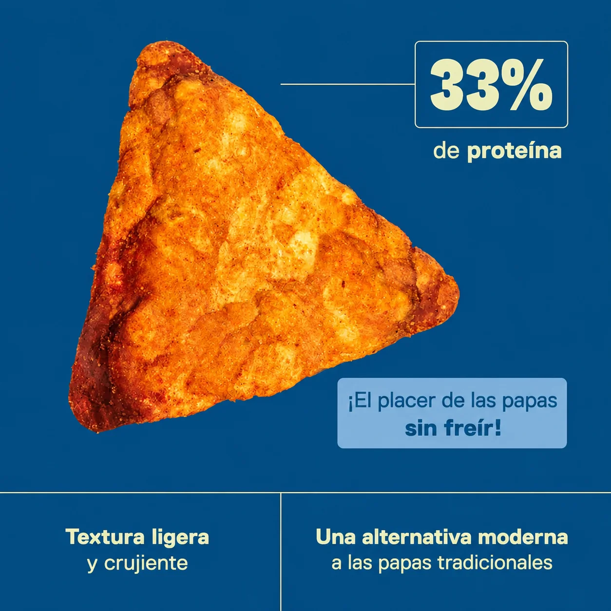 Protein Chips 12 x 50 gr. Snack salado con 16,5 gr de proteína - Imagen 6